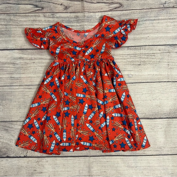 Dot Dot Smile Other - Dot Dot Smile Firecracker dress size 12-24 months girls